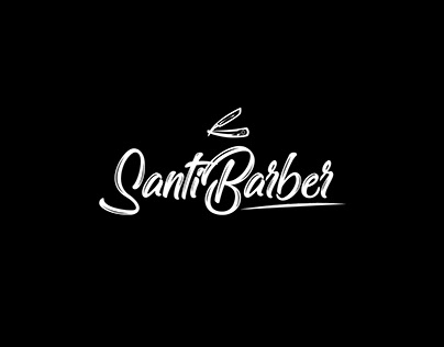 Diseño de logo para Santi barber