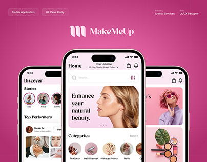MakeMeUp | Artistic Services App