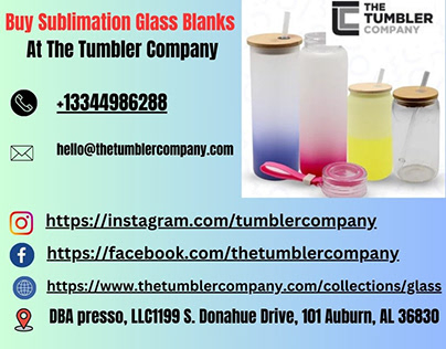 buy sublimation glass blanks At The Tumbler Company
