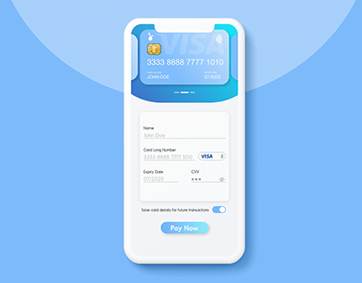 Credit Card Payment Page UI