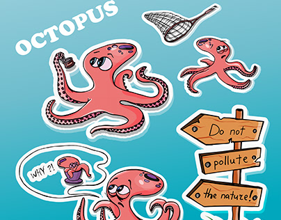 Octopus stickers