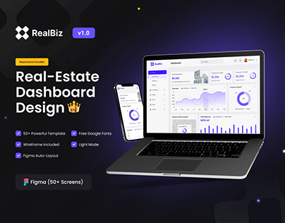 Real Estate Dashboard Design - RealBiz