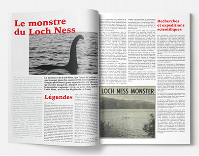 Double Page Monstre du Loch Ness