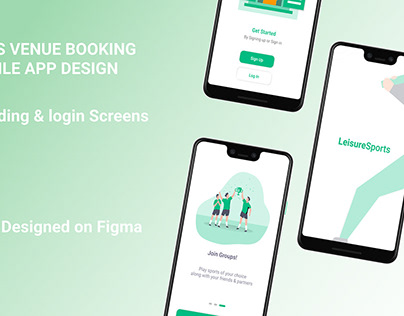 Onboarding and Login screens