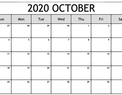 october 2020 calendar pdf