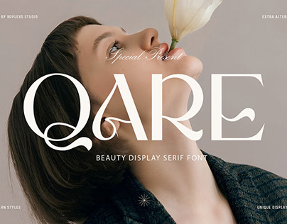 QARE – Beauty Display Serif Font