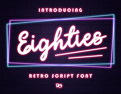 Eighties Retro Script Font - 100% Free for Personal