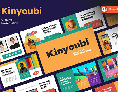Kinyoubi - Creative Sticker Powerpoint Template