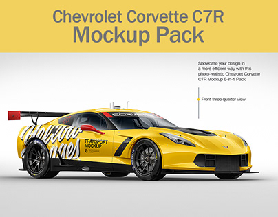 Chevrolet Corvette C7R Mockup Pack