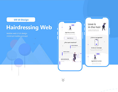 Hairdressing Web Mobile Design