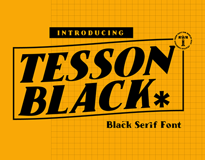 Tesson Black Serif