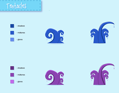 Tentacles for 2D game "TOGETHER we can survive"