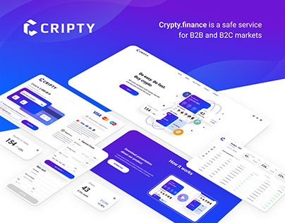 Cripty Finance. Landing page and MVP