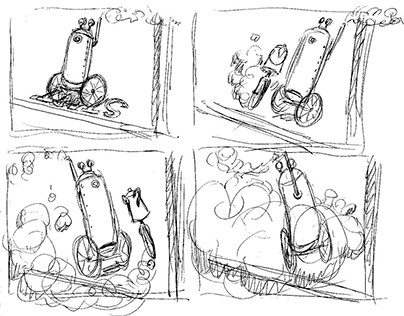 Aesop's classic fable storyboard sequence