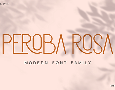 Peroba rosa - Modern Font Family