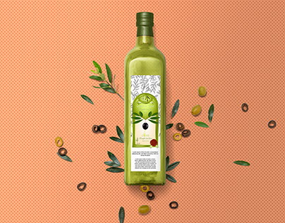 olive oil label design