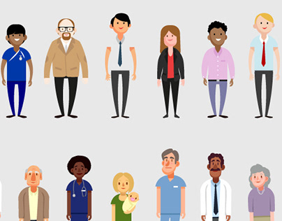 Vector Characters for NHS Animation