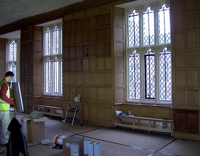 Restoration of the interier of the Sutton Place, Surrey