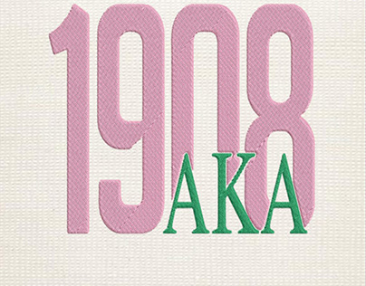 1908 Alpha Kappa Alpha Embroidery Files
