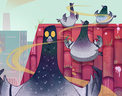 Secret Life of Psychedelic Pigeons | Animation