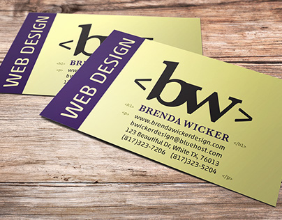 Business Card for Freelance Web Design