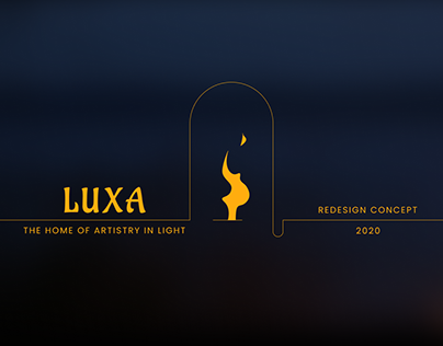LUXA London website redesign concept