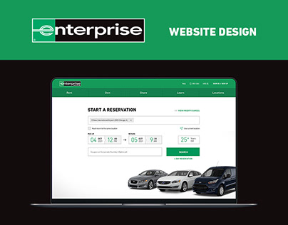 Enterprise Rent-A-Car Website Design