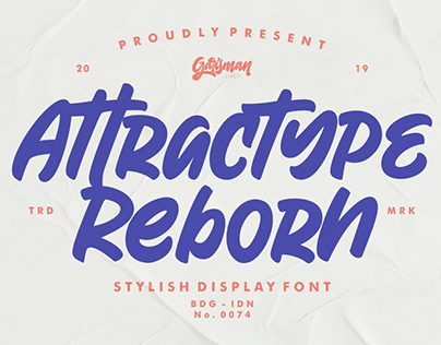 Project thumbnail - Attractype Reborn - Stylish Font