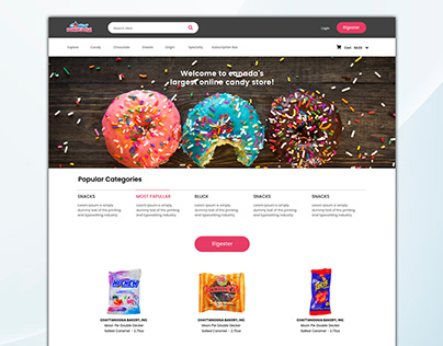 Candy Fun house Website design