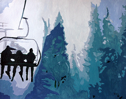 Outdoor Sports Art Paintings by Carrie Diaz