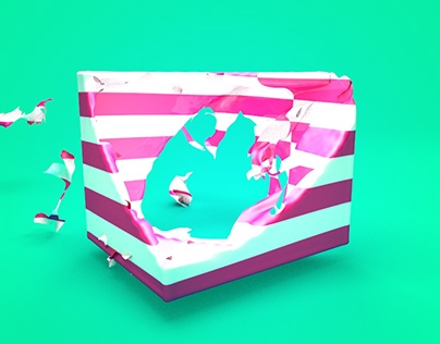 Box Tearing Animation
