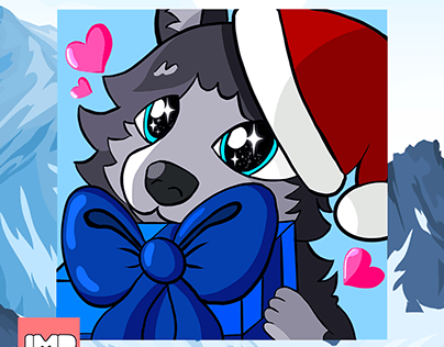 A wolfy present for Christmas