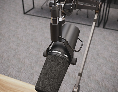 Shure SMB7 dynamic microphone with Arm Stand