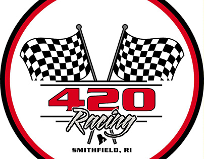 420 Racing Circle Logo Design