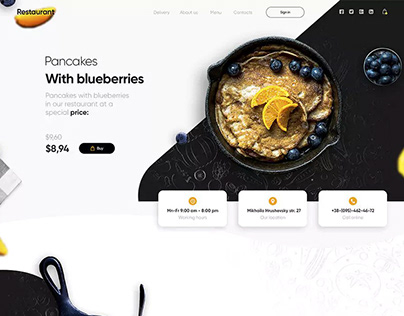 PixelPerfect Blueberry Pancake Corporate Website Design