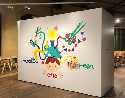 Mural Painting for the Rotondes in Luxembourg