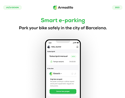 Smart e-parking | UX UI mobile app