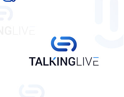 Talking live app iconic logo design