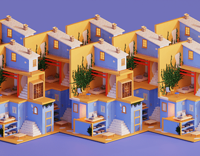 Project thumbnail - Isometric house illustration