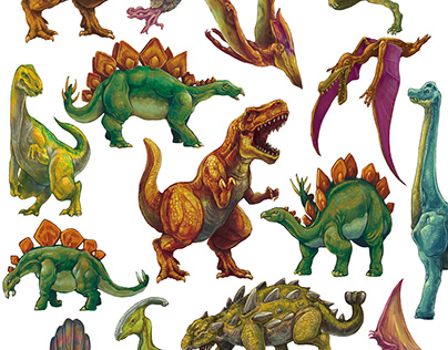 Dinosaur Age - 恐竜王国Sticker Stationery for Children