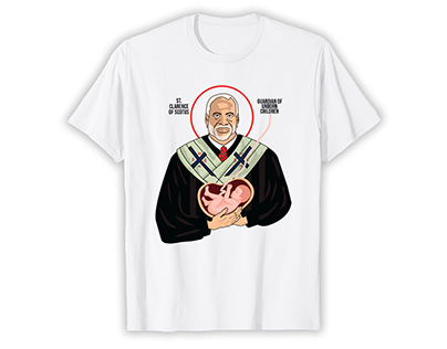 St. Clarence of Scotus Illustration T-shirt Design