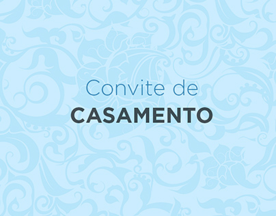 Convite de Casamento - "Caroline & Felipe".