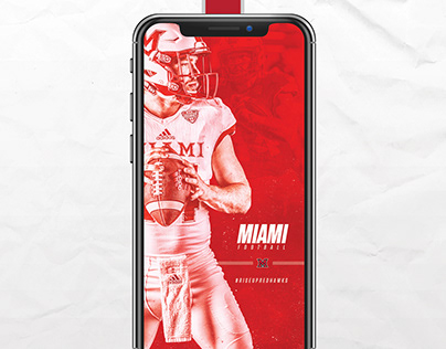 Miami Football iPhone X Mockup Concept