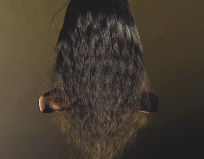 Realistic female Hair (CGI)