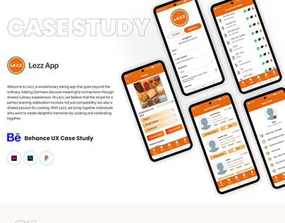 Cooking & Dating App :common recipes : UI/UX Case Study