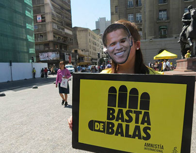 Intervención callejera  Amnistía Internacional - Chile