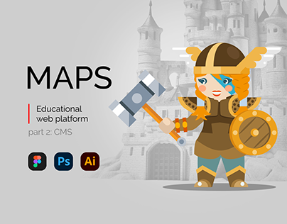 "MAPS" Educational platform UI/UX project. CMS