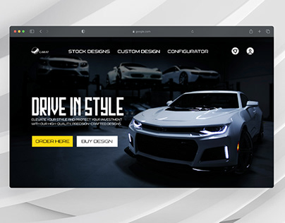 Website design of a car wrapping company #UI