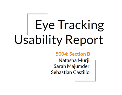 Eye Tracking Usability Report- Grocery Gateway