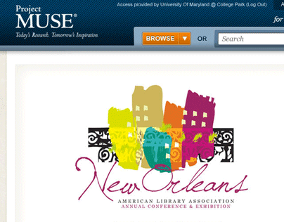 Johns Hopkins University Project Muse Website Design